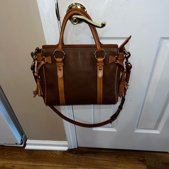 Dooney & Bourke Brown and Tan Leather Bag - Picture 7 of 16